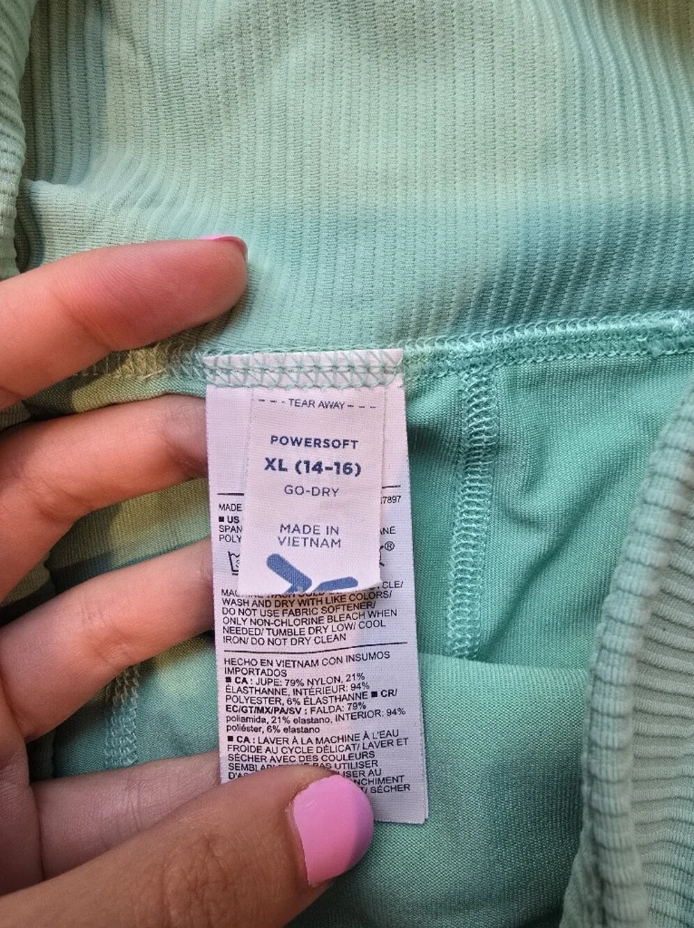 Old Navy Powersoft Go-Dry Athletic Skorts Lot of 2 Mint Green & Periwinkle -
